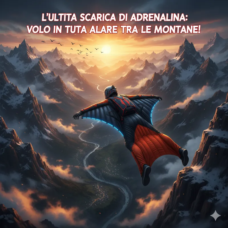 L'Ultima Scarica di Adrenalina: Volo in Tuta Alare tra le Montagne!